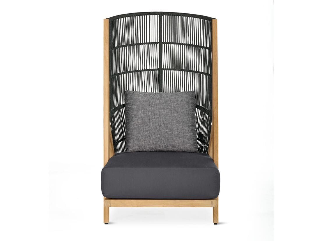 Мягкое садовое кресло из тикового дерева с высокой спинкой Walters Arbor ARCH-00109442 - Вид №1