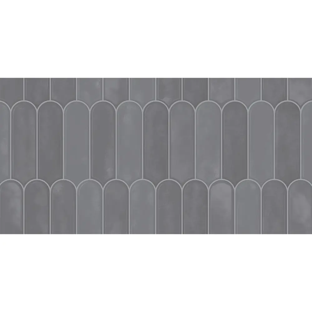 Настенная плитка Azori Salieri Grey 31.5x63 см 1.79 м² глянцевая цвет серый STLM-2092768 - Вид №1