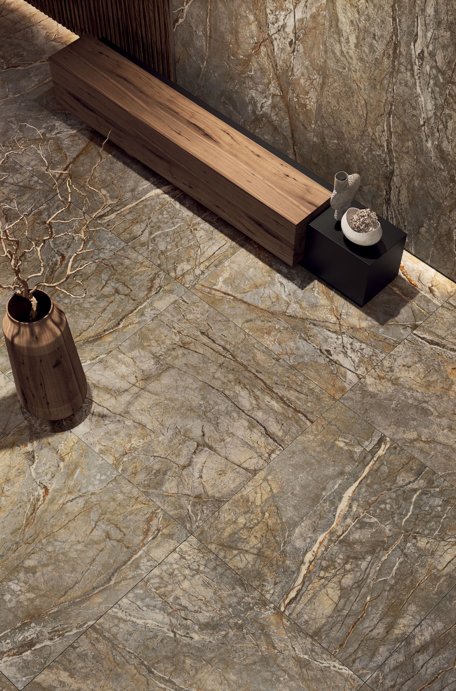 Керамогранит / напольное покрытие из ламинированного керамогранита с мраморным эффектом COTTO D'ESTE Starlight ARCH-00134694 - Вид №3