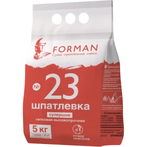 Шпатлёвка гипсовая высокопрочная для швов Forman 23 5кг