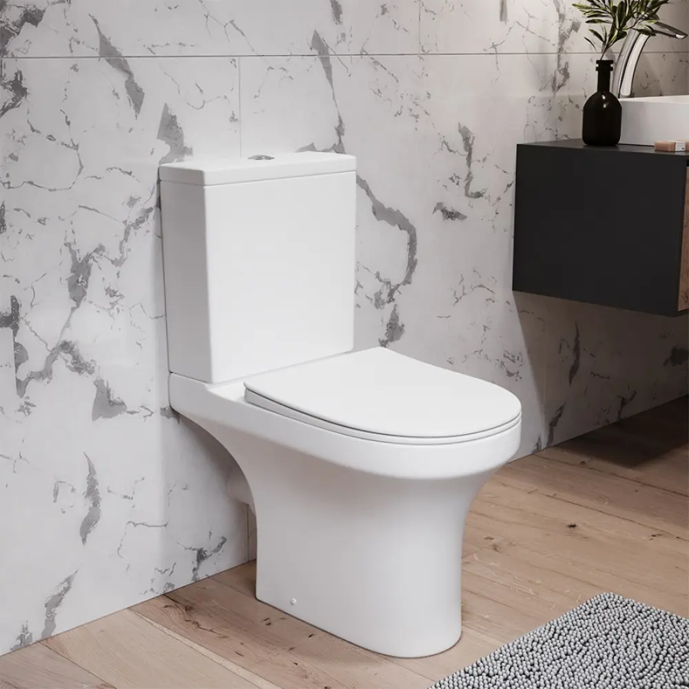 Унитаз-компакт Damixa горизонтальный выпуск с сиденьем микролифт Skyline STLM-2164500 - Вид №1