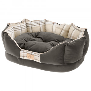 ПР0049284 Софа для животных Charles 60 коричневая, с двухсторонней подушкой FERPLAST