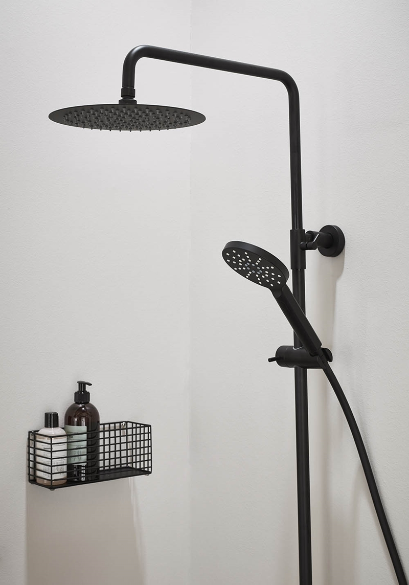 310105 Крыша Душ Studio Черная M 300Mm Душевая Головка Noro  Черный  - Вид №3