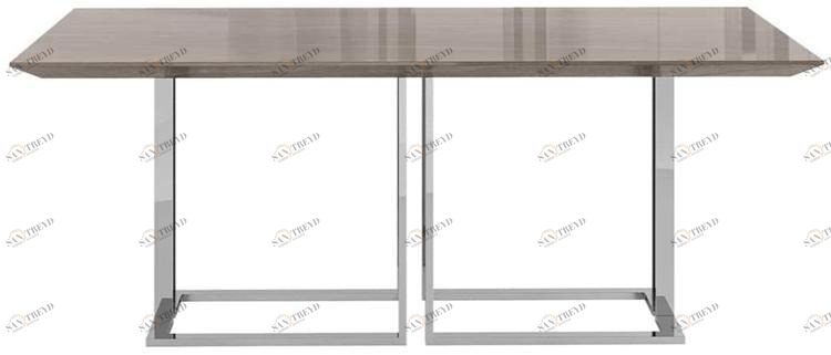 FRATO Прямоугольный обеденный стол из стали и дерева  Ffu130002aad 