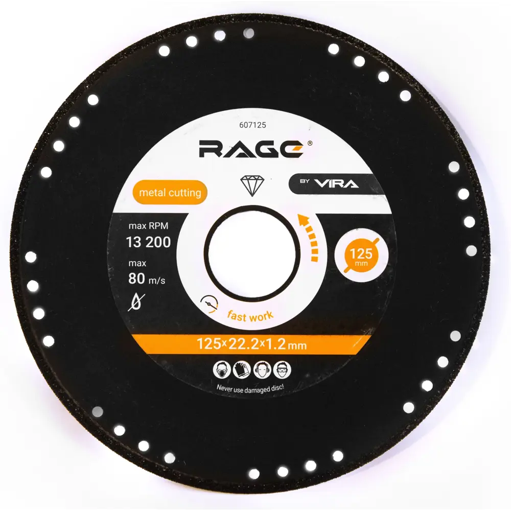 Алмазный диск RAGE для резки стали 125 мм 87553788 STLM-0074465