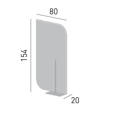 Ткань отдельно стоящая звукопоглощающая перегородка GABER TUNE FREE-STANDING ARCH-00075873 - Вид №7