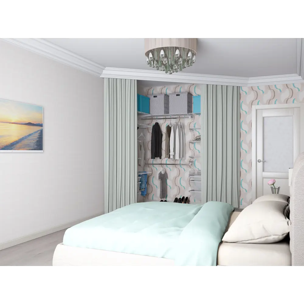 Штанга для гардероба НСХ 100 см хромированная сталь 81961407 STLM-0015546 - Вид №4