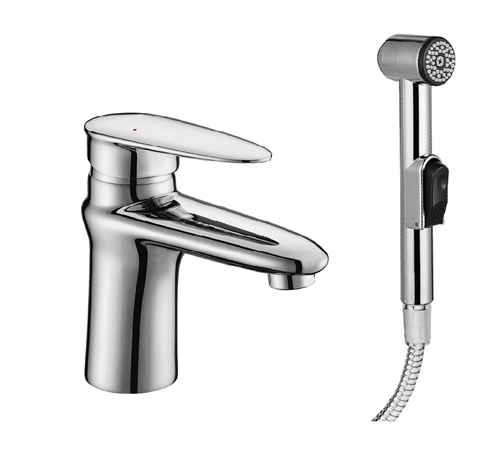 LM4116C Смеситель Luna для раковины с гигиеническим душем LEMARK LUNA - Вид №2