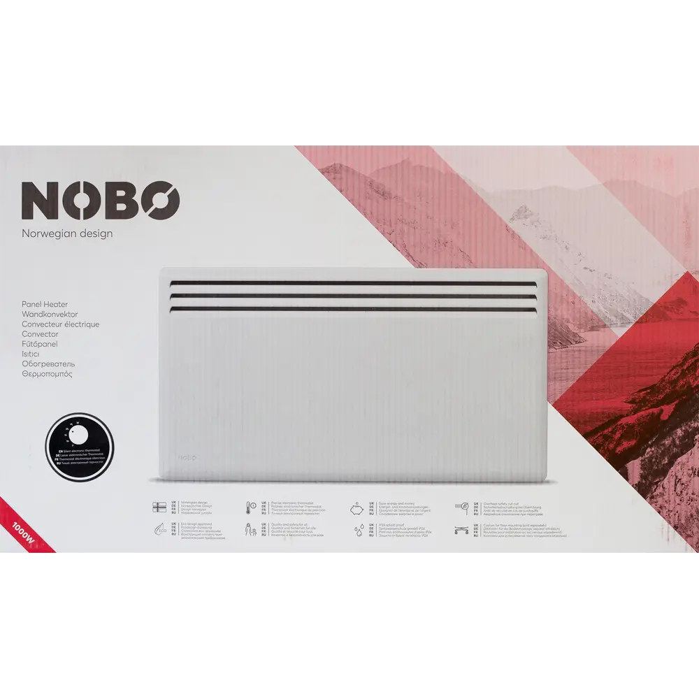 Конвектор электрический Nobo Nordic NFK 4W с электронным термостатом 1000 Вт 82242736 STLM-2070439  - Вид №5
