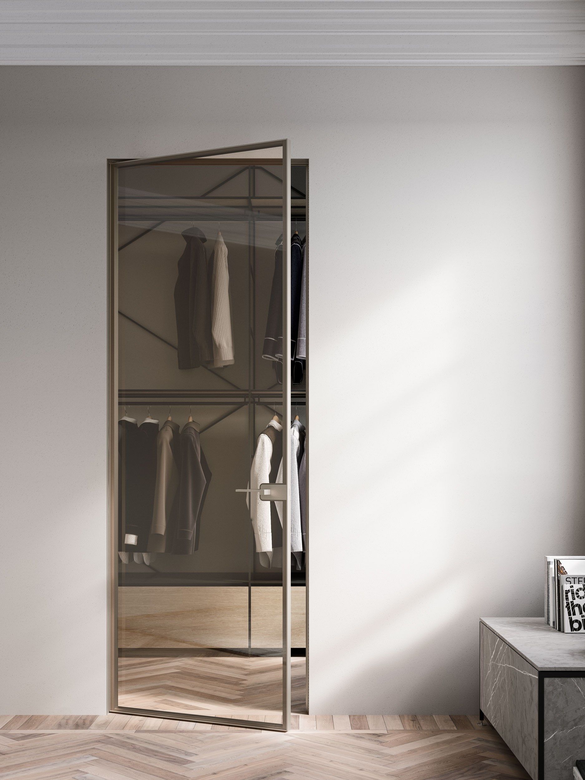 Стеклянная дверь ADL квартира ARCH-00012280 - Вид №1