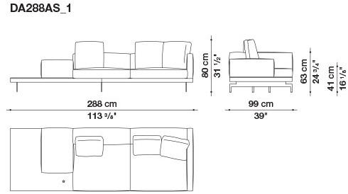B&B Italia 3-х местный тканевый диван Dock sun-id-1376507 - Вид №154