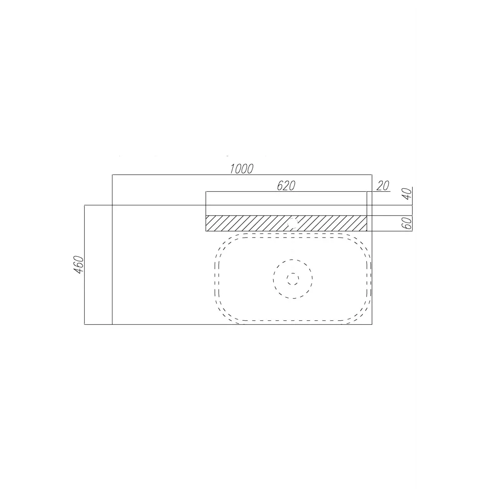 Столешница и панель Мишель 100 см, цвет дуб руст Santreyd STLM-2134818 - Вид №6