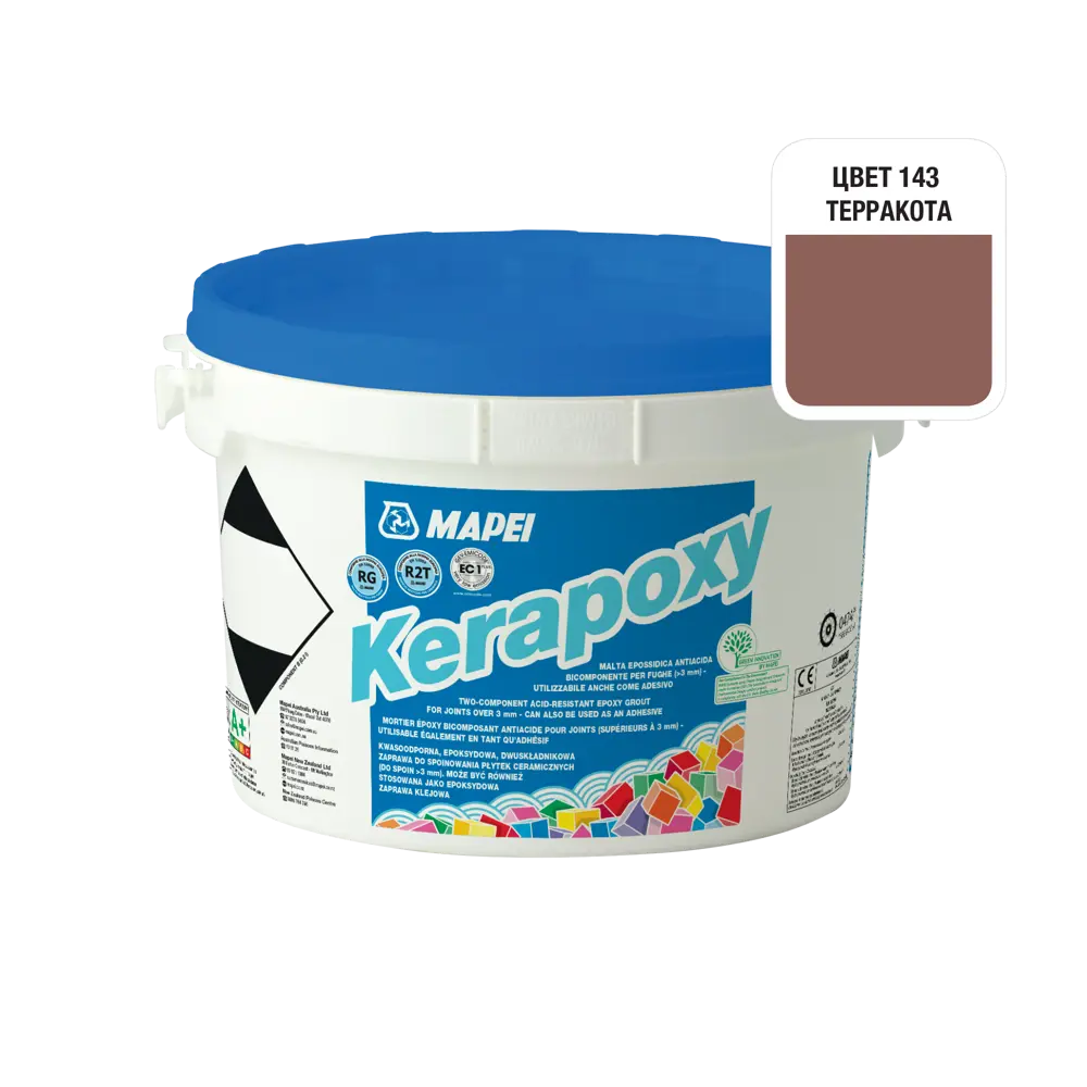 Затирка эпоксидная Mapei Kerapoxy 143 цвет терракотовый 2 кг Без серии STLM-2189673 - Вид №1