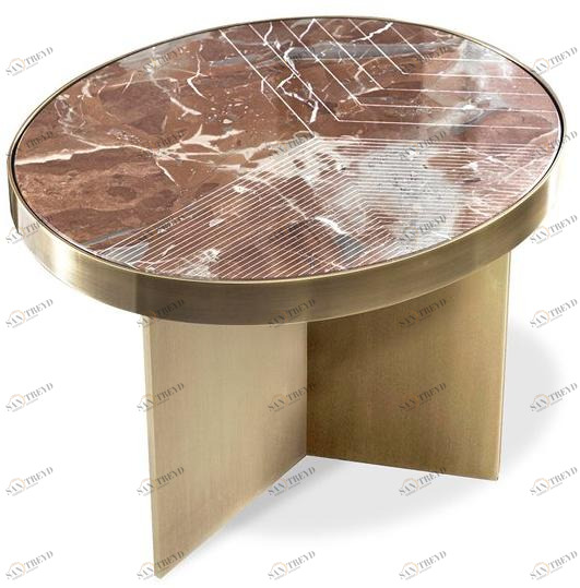 HESSENTIA | Cornelio Cappellini Низкий овальный мраморный журнальный столик Linfa Santreyd sun-id-1412557