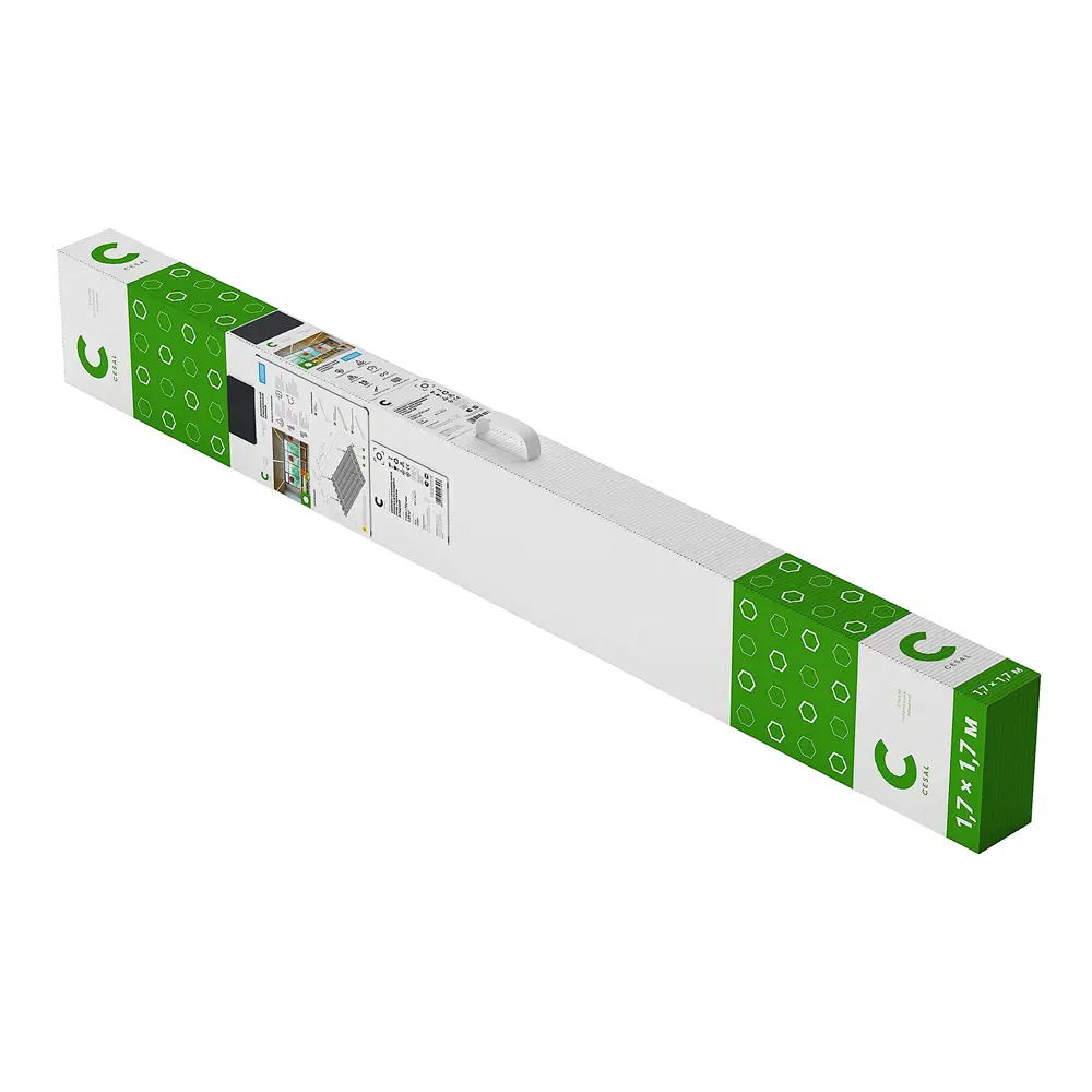 CESAL Подвесной реечный потолок кубической формы 1.7×1.7 м графит 87202502 STLM-1016816 - Вид №2