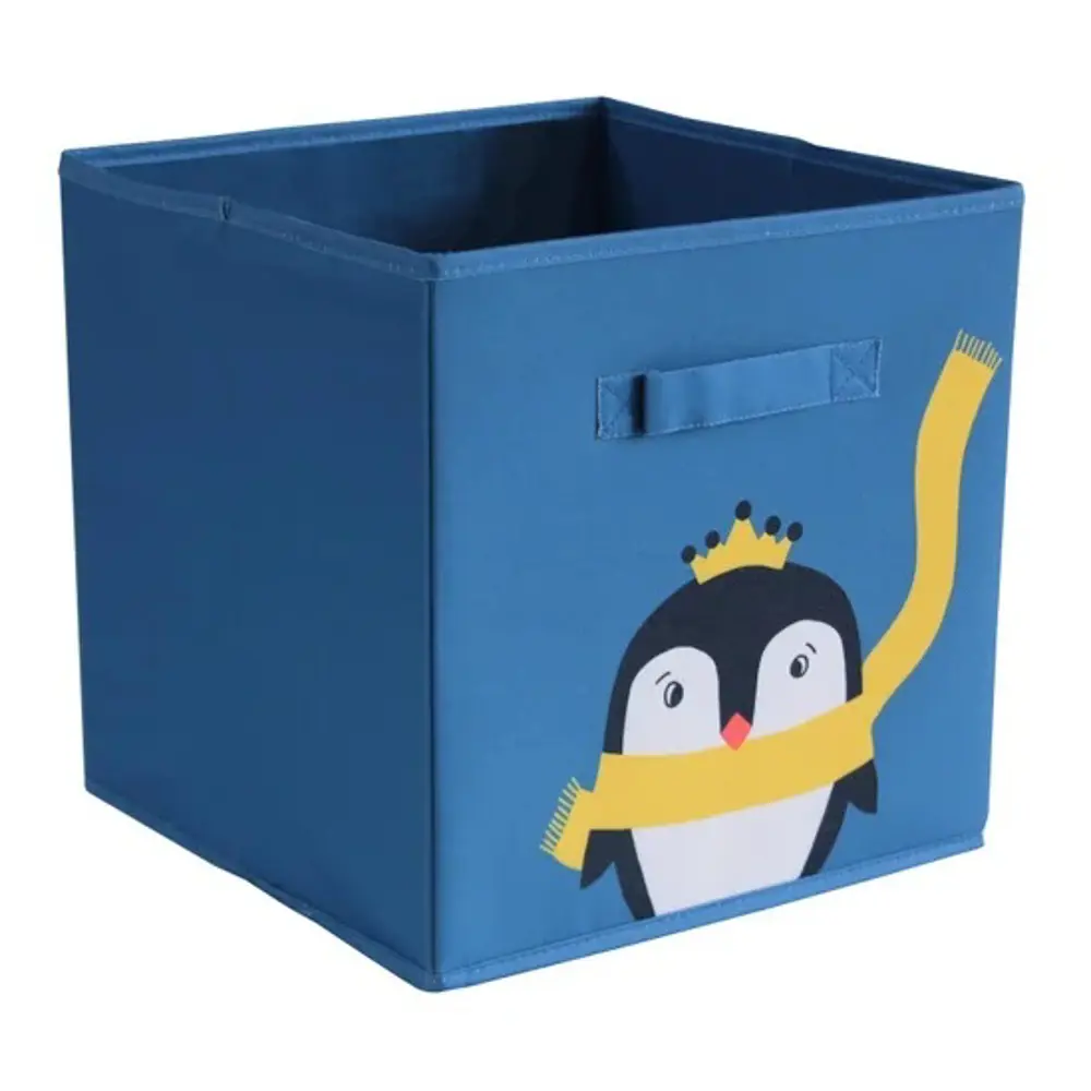 Короб-органайзер 31x31x31 см полиэстер цвет синий SPACEO Kub STLM-2181092 - Вид №1