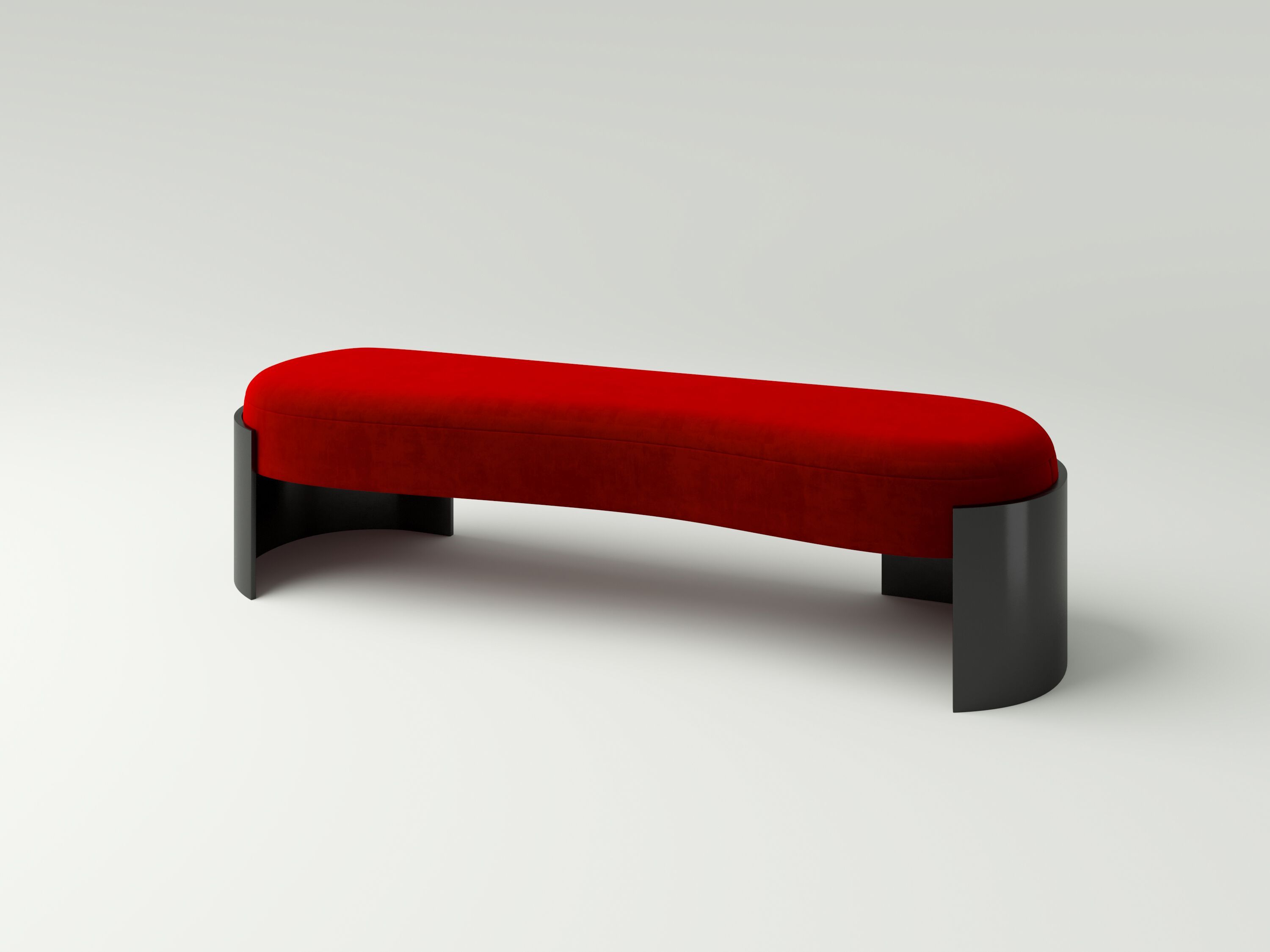 Бархатная мягкая скамейка NITZAN HOME CLEMENTINE ARCH-00088339 - Вид №1