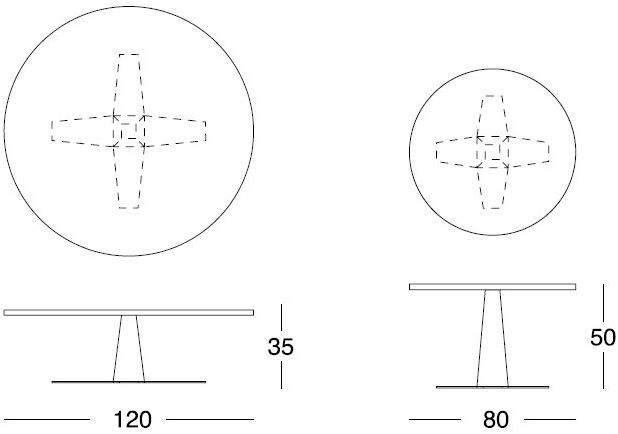 Longhi Круглый журнальный столик из металла Loveluxe Y 705 - Вид №2