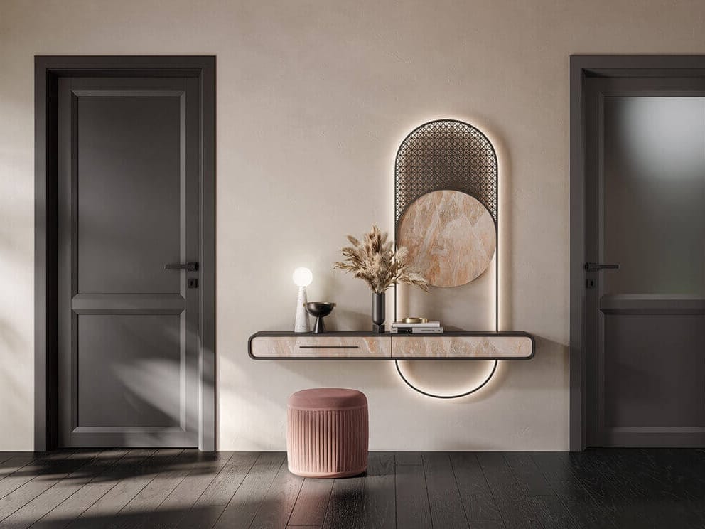 Ламинат распашная дверь лакированная отделка GIDEA Climb ARCH-00113918