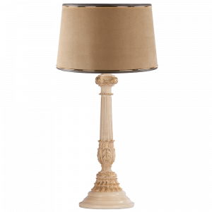 32022,34057 Настольная лампа Колонна Испанская Айвори Тюссо Поталь BOGACHO