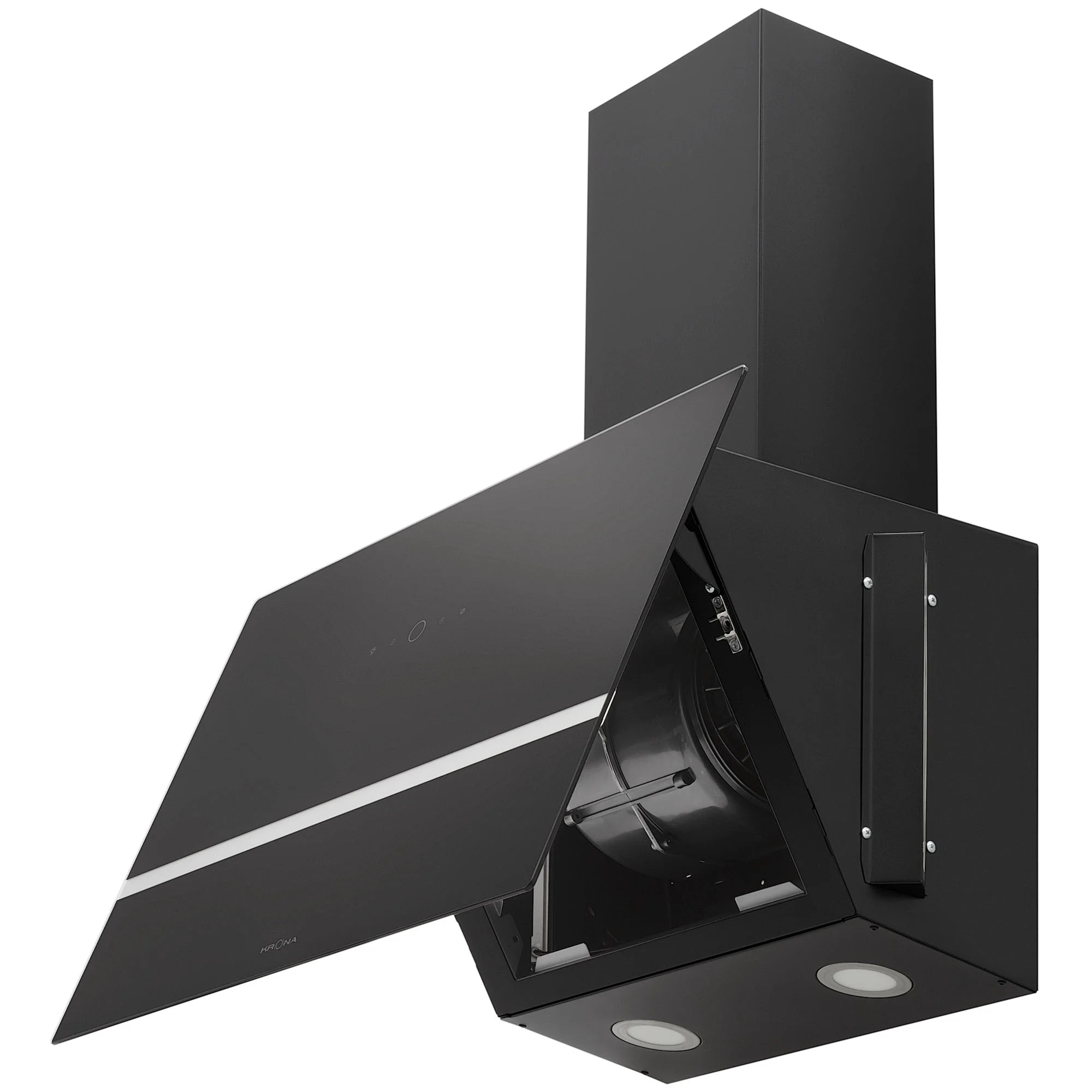 9138441 Вытяжка наклонная KRONA BRUNA 600 S черный/серебристый STDN-0035915 - Вид №4