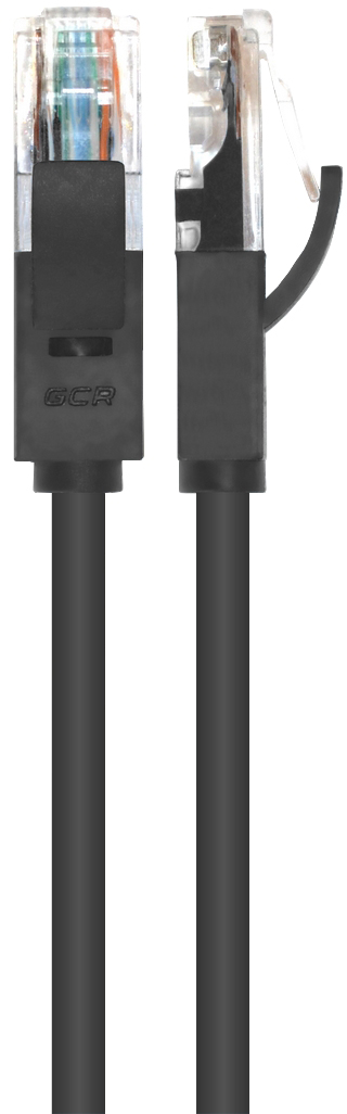 GCR-LNC06-40.0m патч-корд прямой 40.0m, utp кат.5e, черный, позолоченные контакты, 24 awg, литой, , ethernet high speed 1 гбит/с, rj45, t568b Greenconnect Santreyd  - Вид №1