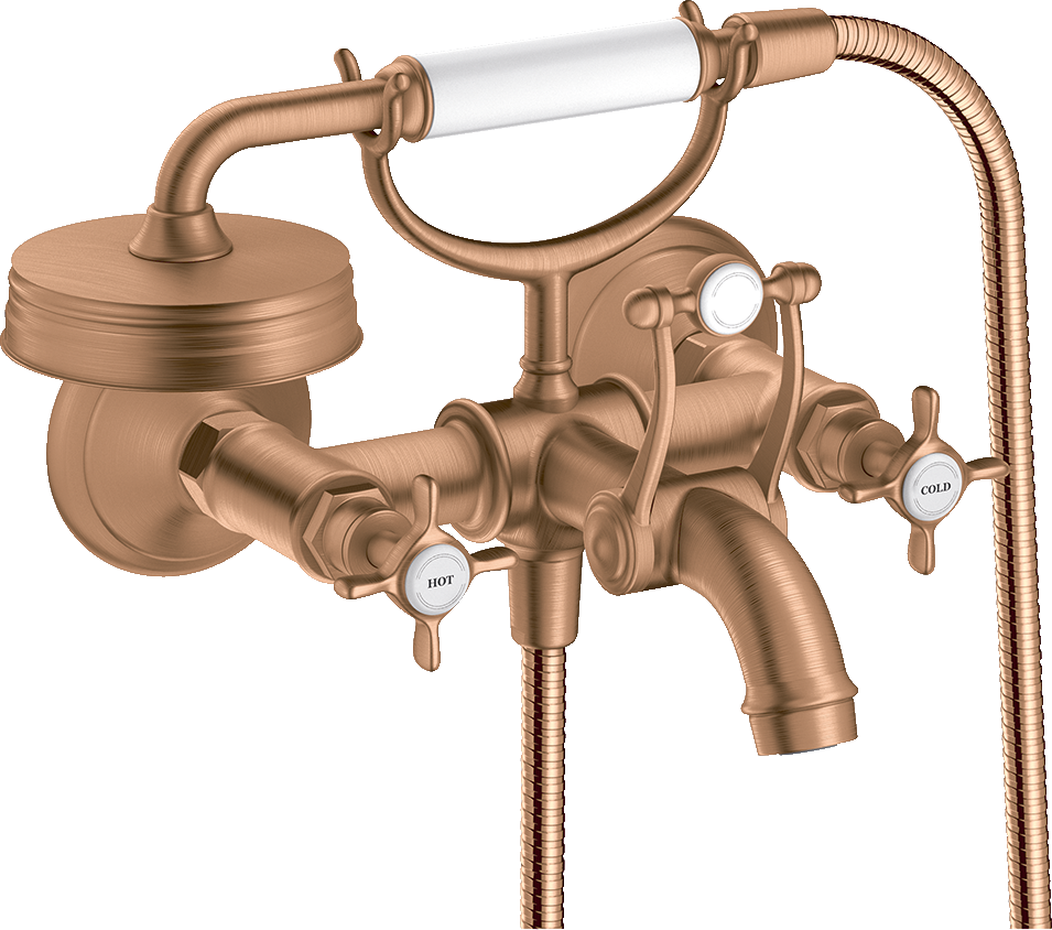 16540140 Смеситель для ванны 2-х рычажный внешнего монтажа с поперечными ручками AXOR MONTREUX