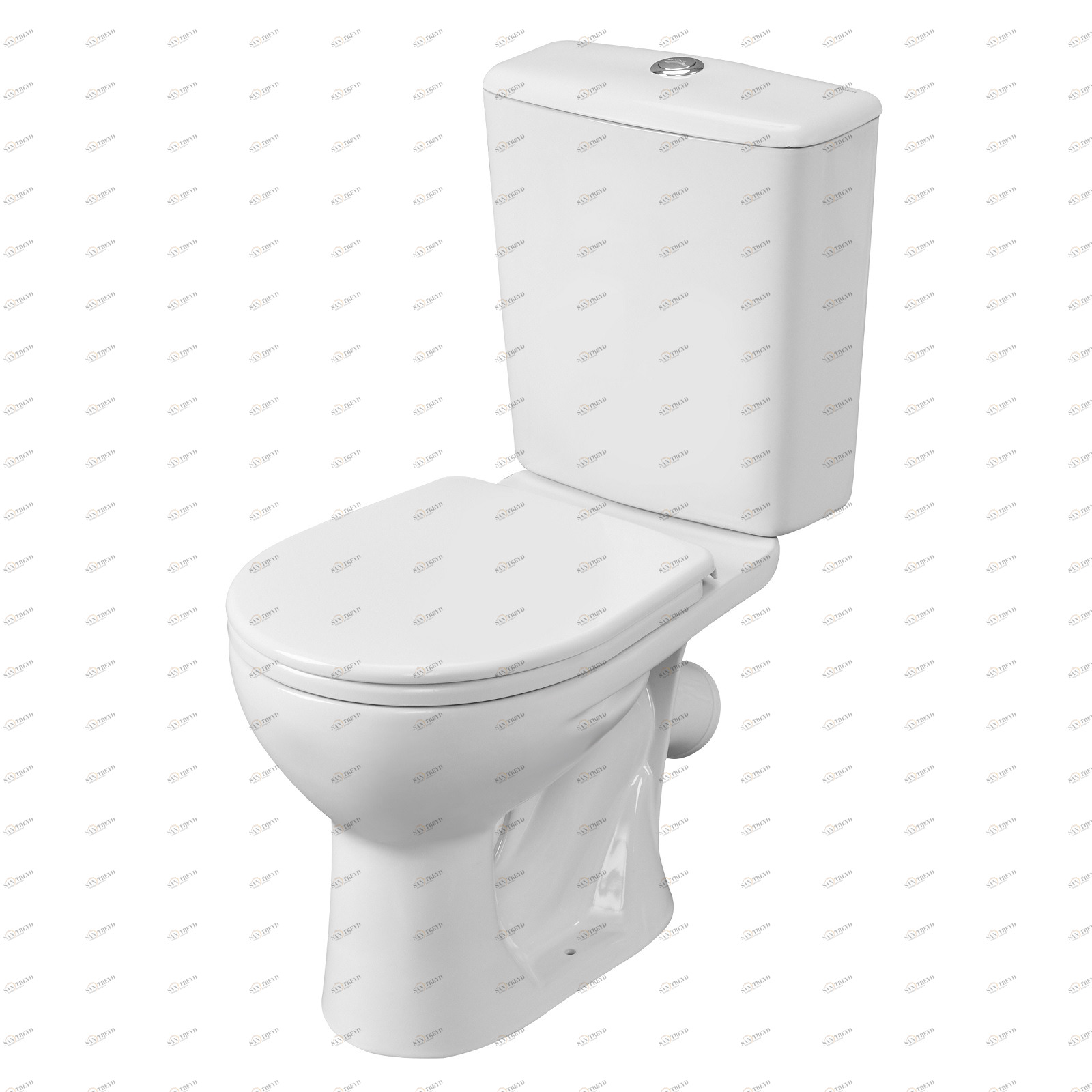 1.P400.8.S00.00B.F Компакт унитаз с бачком Белый SANTERI  Россия 