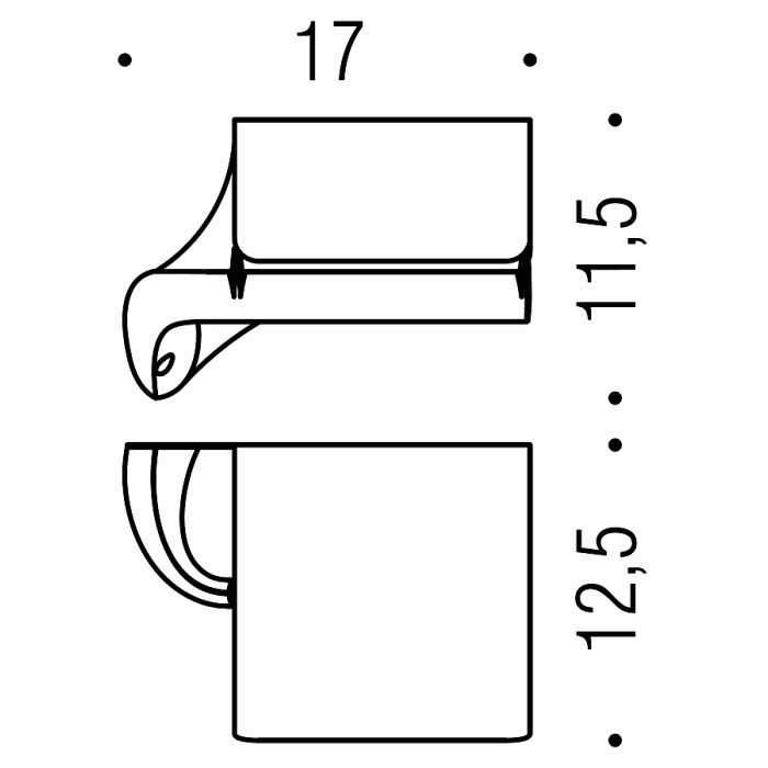 B2491 Держатель туалетной бумаги с крышкой COLOMBO LINK Colombo Design - Вид №2
