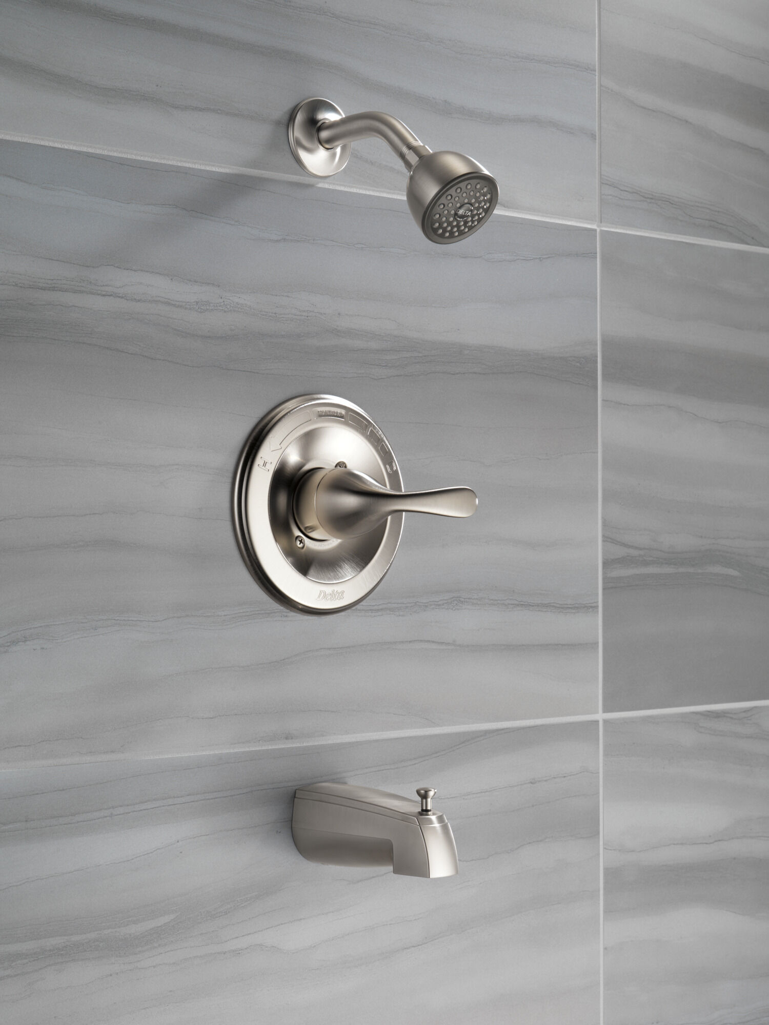 T13420-SS Панель Monitor® 13 Series для ванны и душа Delta Faucet Classic Нержавеющая сталь - Вид №1