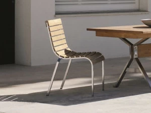 Unopiù Штабелируемый садовый стул из тикового дерева Equinox Sequat