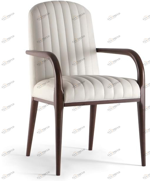 Tirolo Мягкое кожаное кресло с подлокотниками Parigi 038 sb