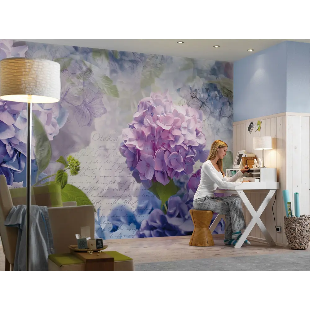 Фотообои бумажные, 368х254 см, KOMAR Гортензия Pura Kaunui Falls STLM-2121463 - Вид №2