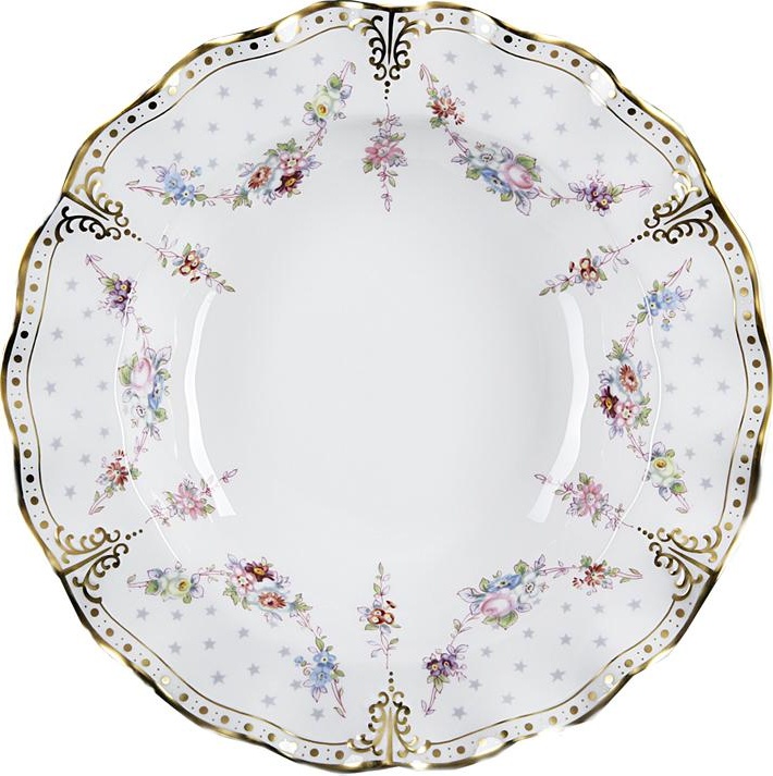 52733 Royal Crown Derby Тарелка суповая Royal Crown Derby 21,5см "Роял Антуанетта" Фарфор костяной 