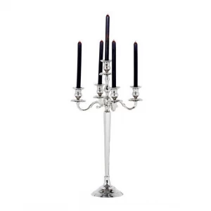 Подсвечник металлический серебристый на 5 свечей Amarillo от Eichholtz EICHHOLTZ EICHHOLTZ 060304 Серебро