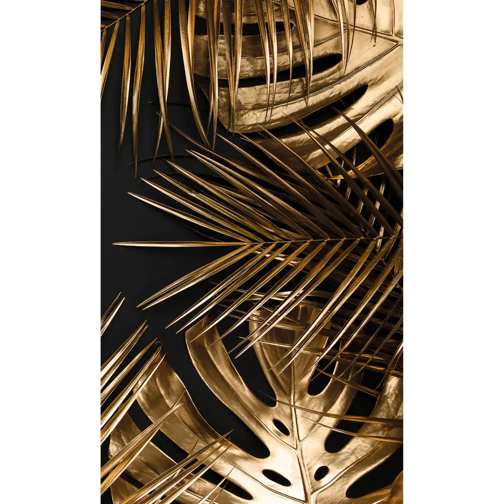 Картина на стекле "Золотая пальма 2" 30x50 см 82882472 STLM-2120749 Santreyd 
