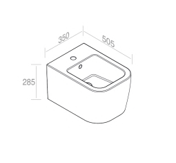 S596T1R1V1.101 Биде подвесное A. e T. Italia QUO Белый матовый AeT ITALIA - Вид №5