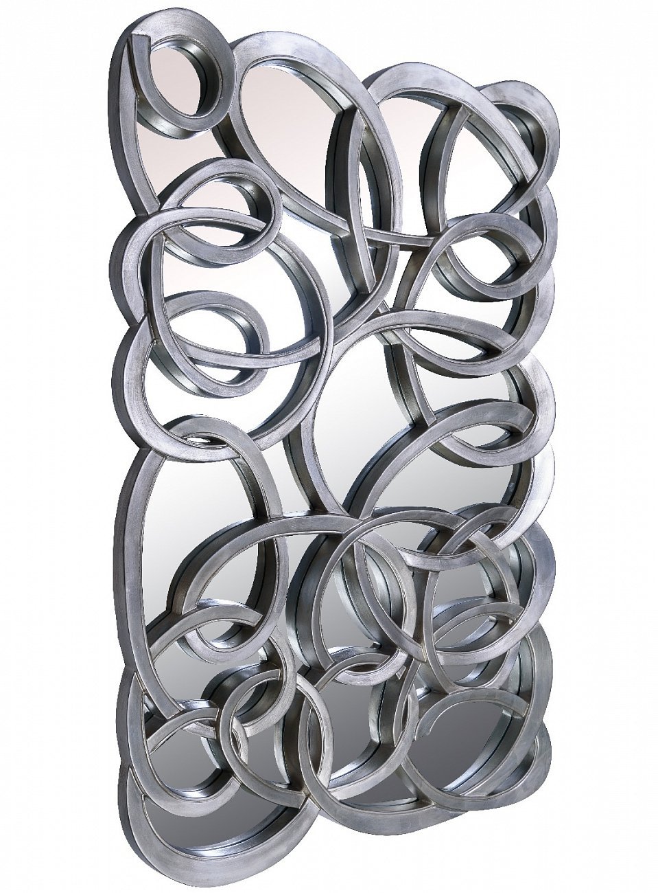 Зеркальное панно декоративное античное серебро Complexity ART-ZERKALO ДИЗАЙНЕРСКИЕ, ЗЕРКАЛЬНАЯ 00-3948347 Зеркальный;серебро  - Вид №1