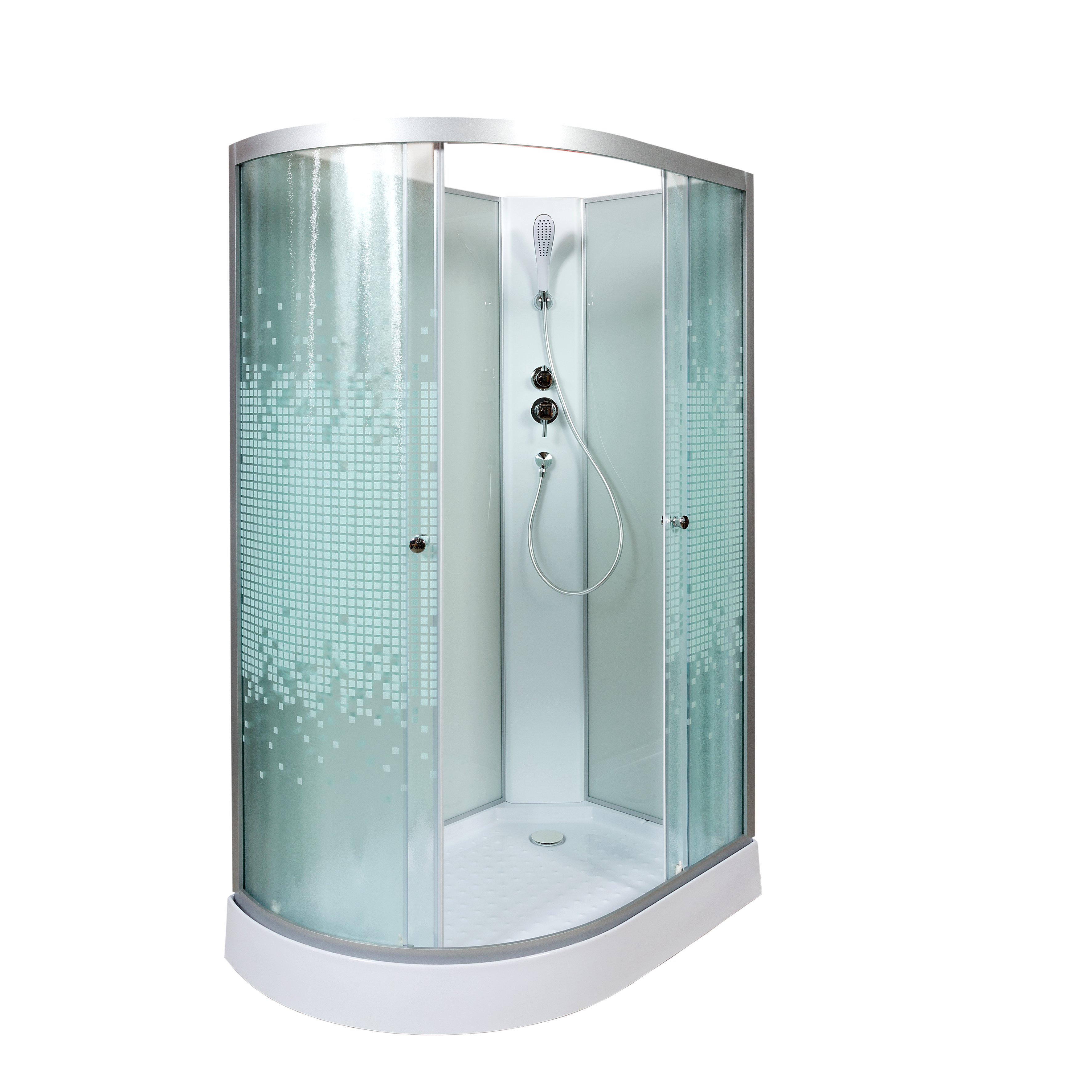 BМ1590 N LED BLACK Душевая кабина DETO Серия ВМ L 902 R N без крыши - Вид №8