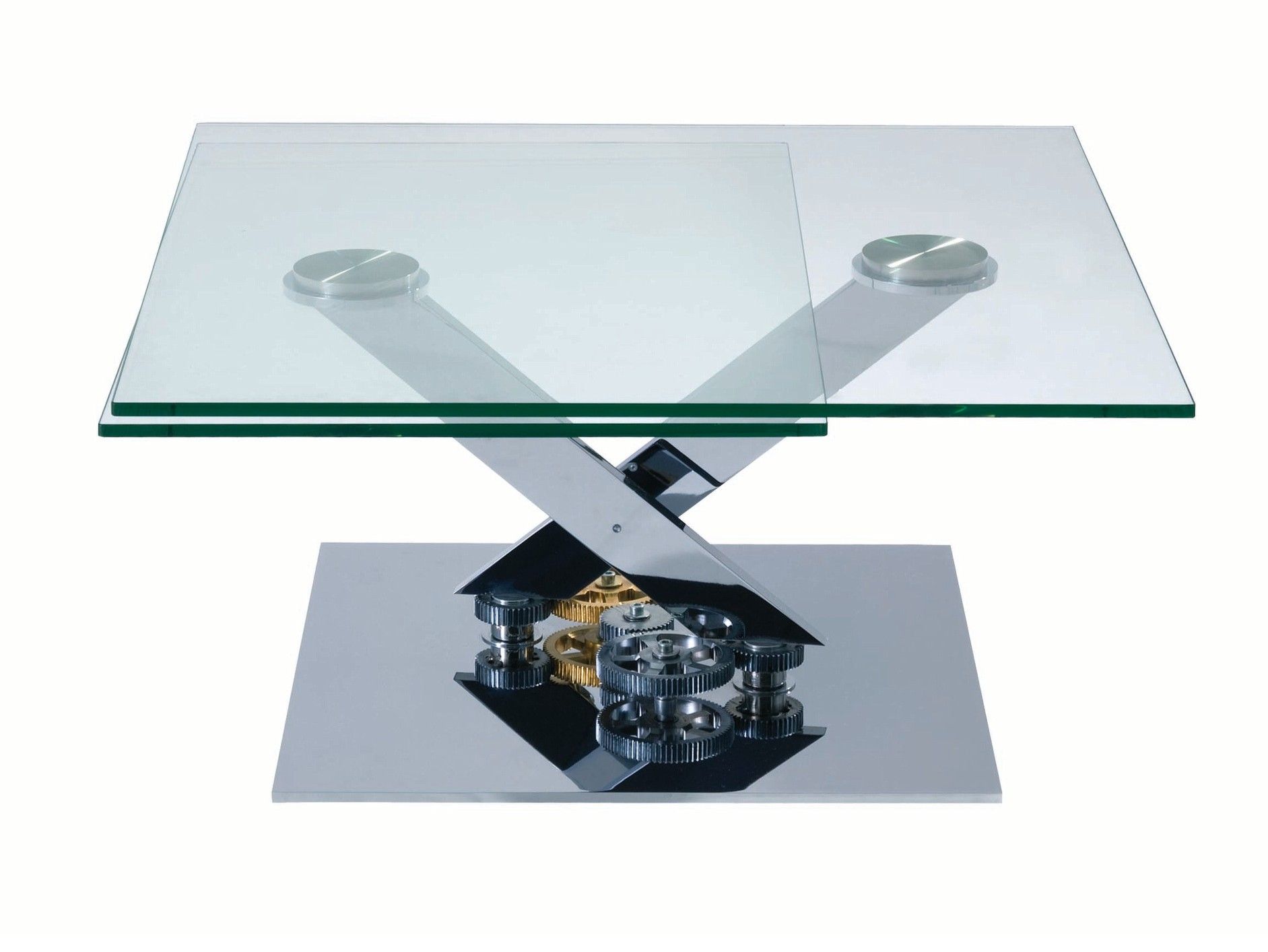 Квадратный стеклянный журнальный столик ROCHE BOBOIS ASTROLAB ARCH-00070680