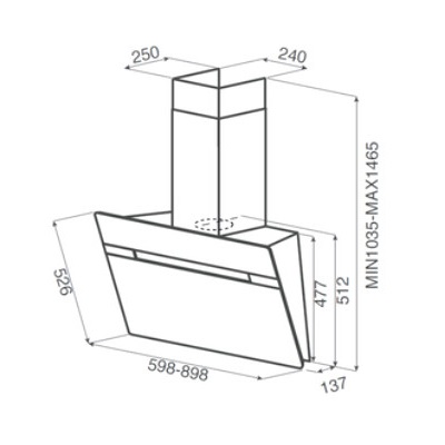 1106558 Вытяжка наклонная Jetair VIKI WH/A/60 белый STDN-0103293 - Вид №1