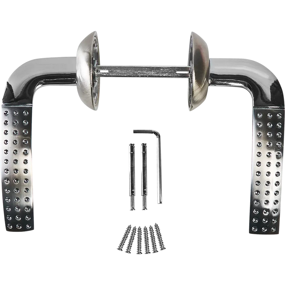 Дверная ручка Fuaro Intro на розетке, матовый никель 85203247 STLM-0897784 - Вид №1