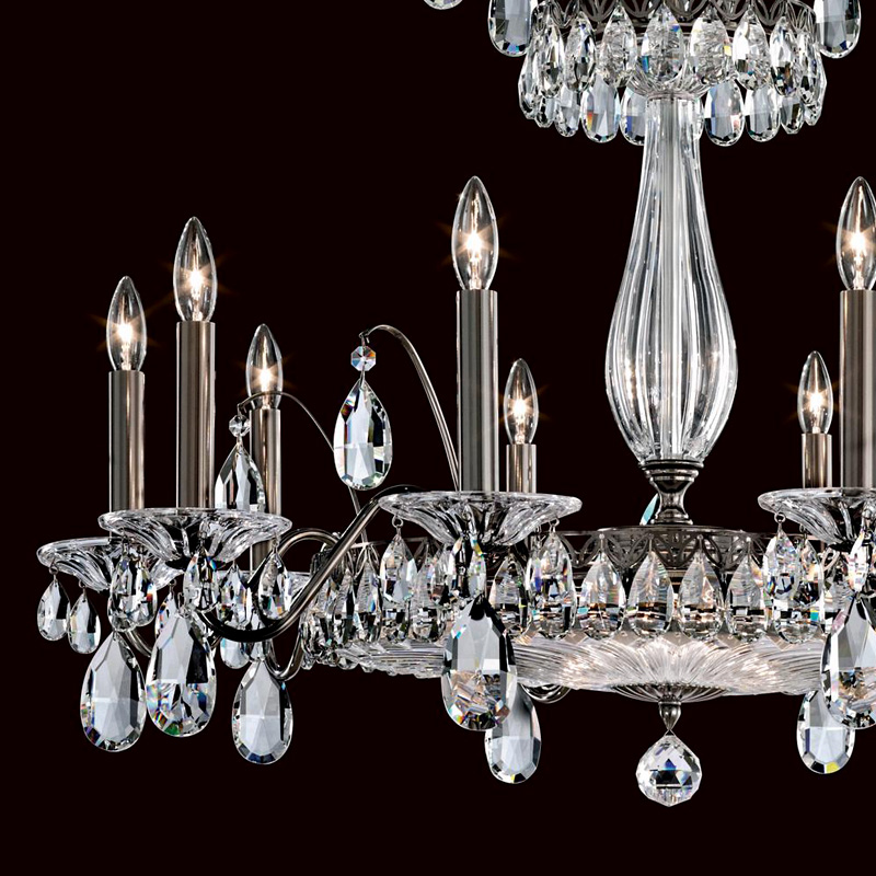 Люстра FL7710-49 H от Schonbek серебряная SCHONBEK ДИЗАЙНЕРСКИЕ 246693 Серебряный  - Вид №1