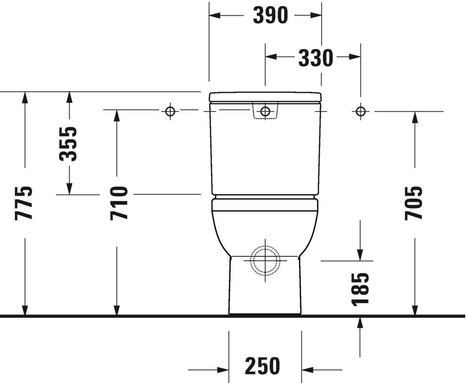 2183092000 Компакт унитаз с бачком Белый Duravit  Германия  - Вид №3