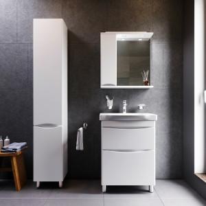 M80FSX0652WG База под раковину напольная 65 см 2 ящика белый глянцевая шт AM.PM Like