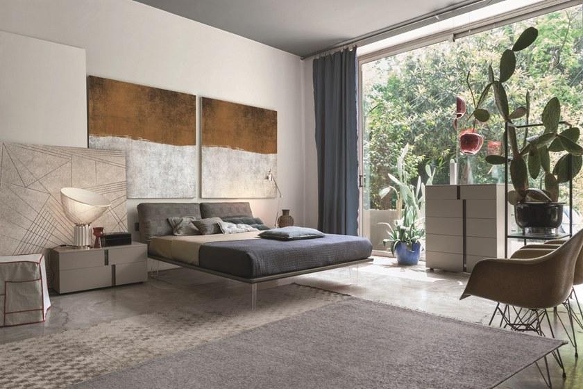 Gruppo Tomasella Тумбочка прикроватная лакированная прямоугольная с ящиками Athena sun-id-1432225 - Вид №1