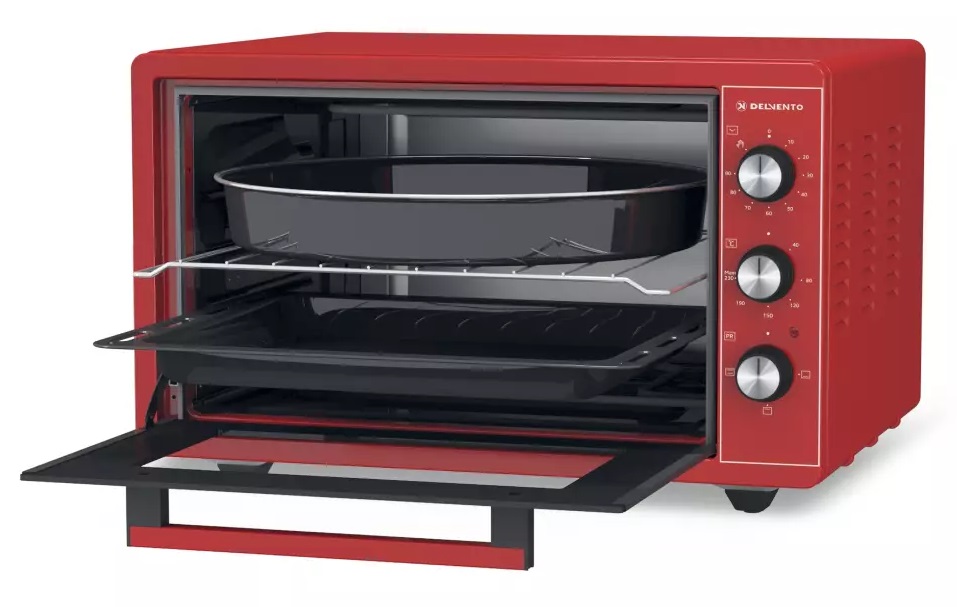 9057881 Мини-печь Delvento D4407 красный STDN-0006604 - Вид №3