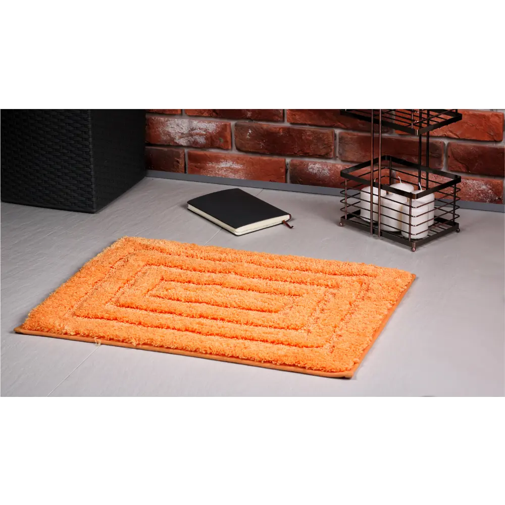 Коврик для ванной комнаты Grampus 45х65 см цвет оранжевый STLM-2173038 - Вид №3