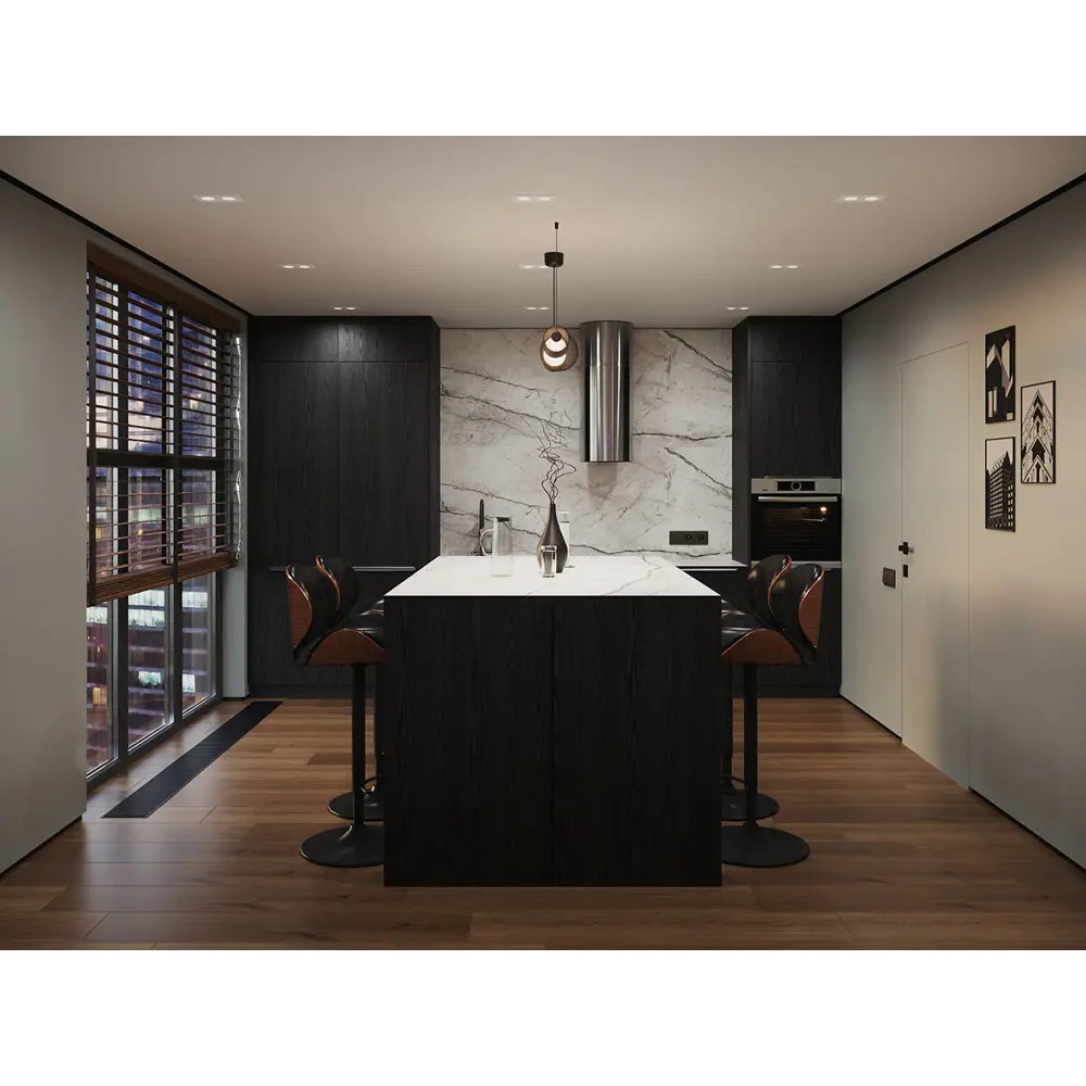 Фасад выдвижного ящика Konsensa Канск 40×13 см черный полуматовый 89423344 STLM-1573179 - Вид №9