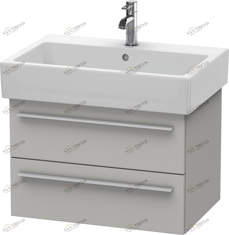 XL634200707 Тумбочка подвесная X-Large #XL6342 650 x 443 мм Бетонно-серый матовый декор Duravit
